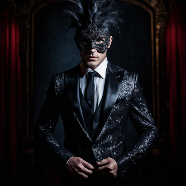Embrace Elegance: Smiffys Men's Dark Opera Masquerade Costume