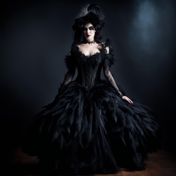 Embrace Elegance with Smiffy's Women's Gothic Swan Costume