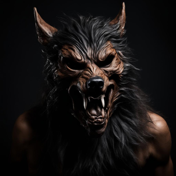 Embrace the Howl: Pigmiss Wolf Mask - Realistic Halloween Werewolf Mask for Spooky Cosplay Fun