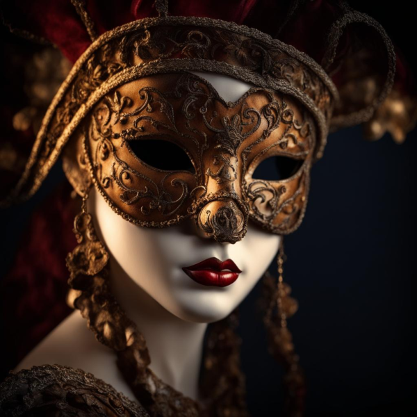 Dazzling Elegance Unveiled: Shiny Laser-Cut Masquerade Mask for Women