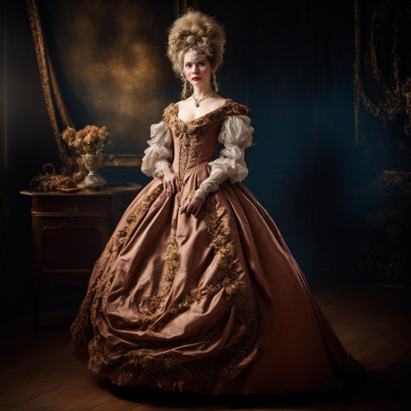 Regal Elegance: CountryWomen 18th Century Women's Rococo Ball Gown